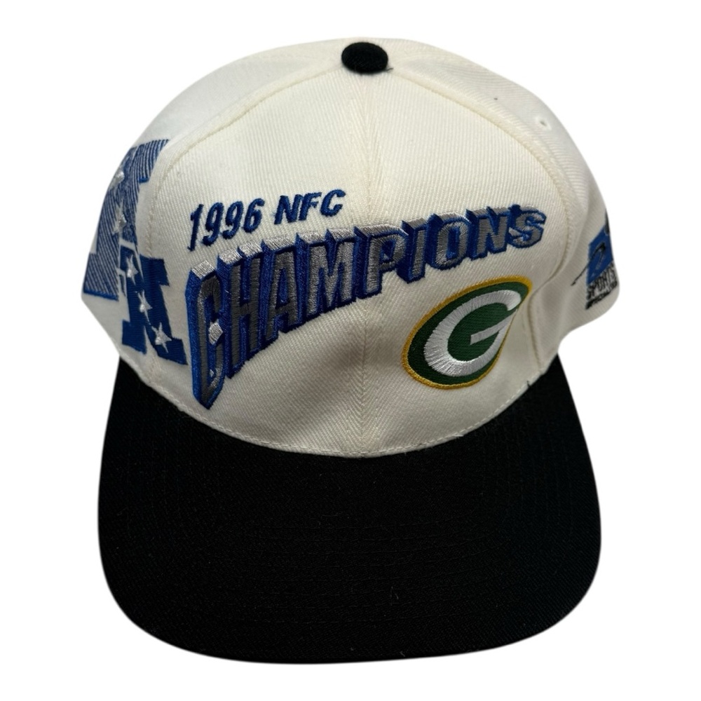 Vintage 1996 NFC Champions Green Bay Packers Snapback Hat NWOT